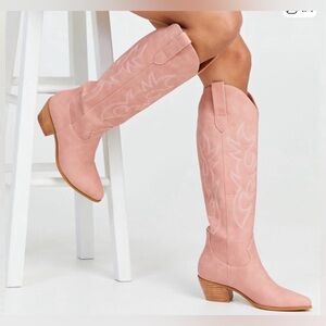 Billini Urson Knee High Pink Western Boot Size 9